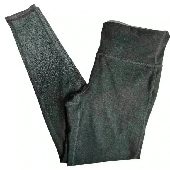 Athleta Women's High-Waisted Ankle Leggings Black Ombré bottom Size M Activewear - Picture 1 of 14
